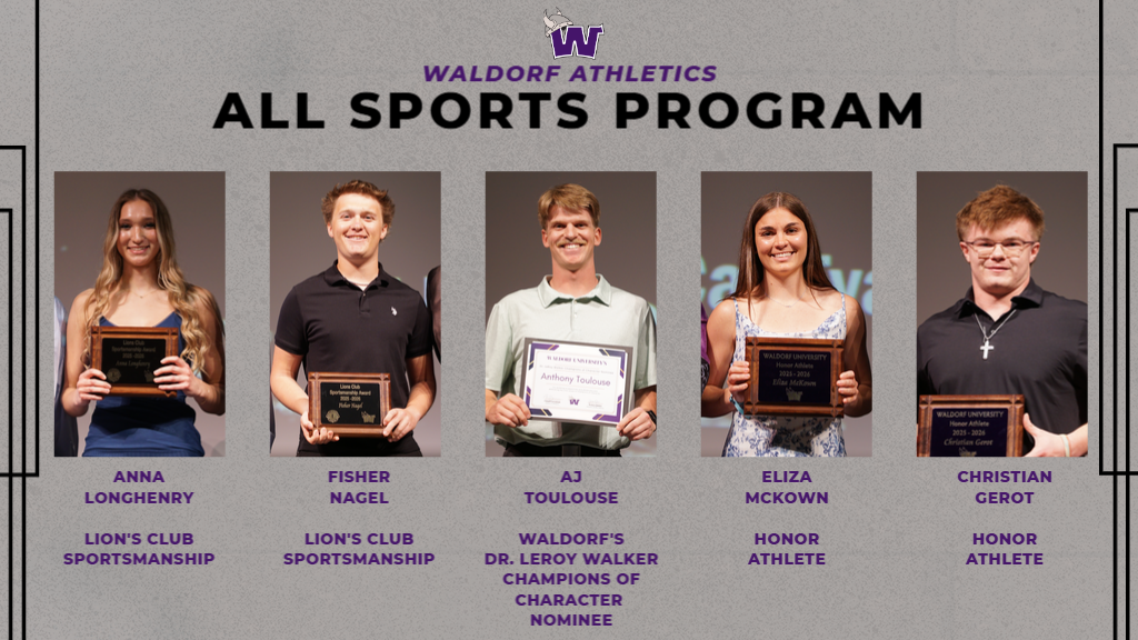 Waldorf University Athletics honors Longhenry, Nagel, Toulouse, McKown, and Gerot