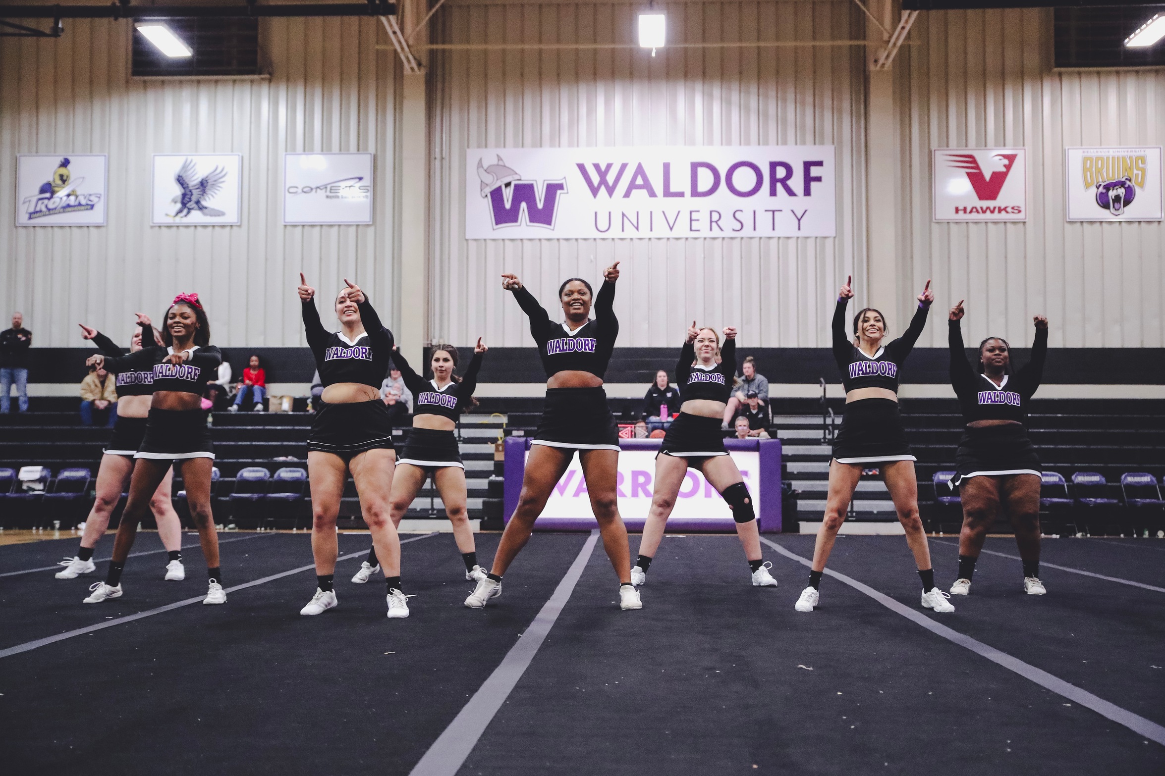 Waldorf Cheer Competes in Concordia Day of Duals