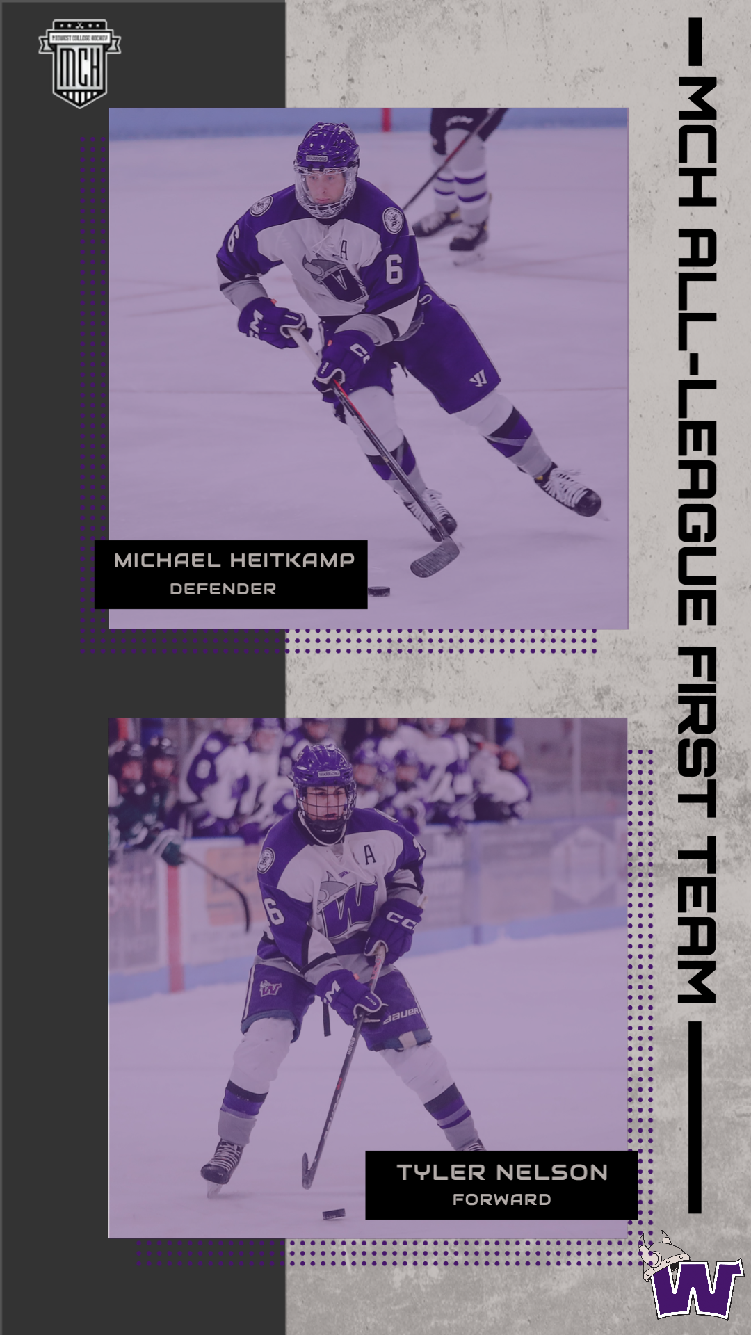 Heitkamp & Nelson Named MCH All-League First Team