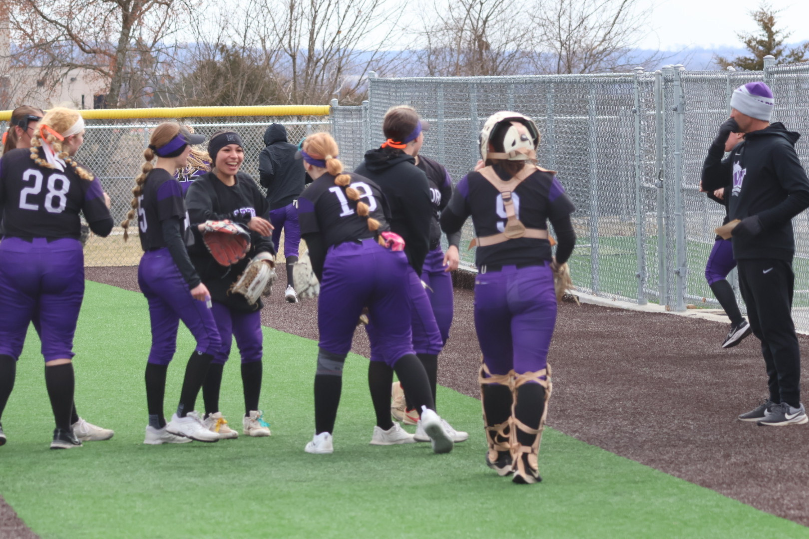 Softball Drops 2 to Midland during Home Opener