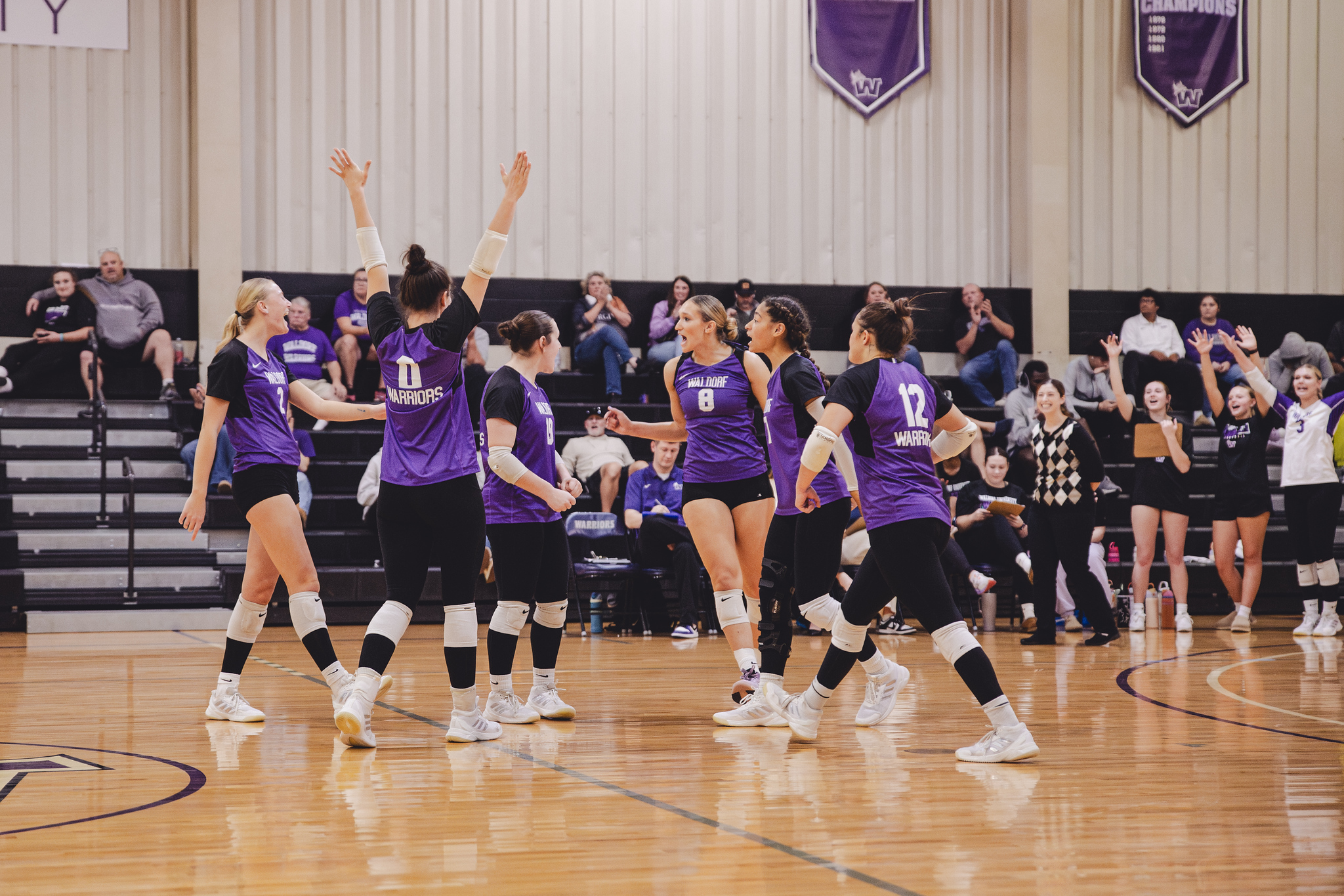 Waldorf Volleyball Battles Hard in Four-Set Loss to Dakota Wesleyan